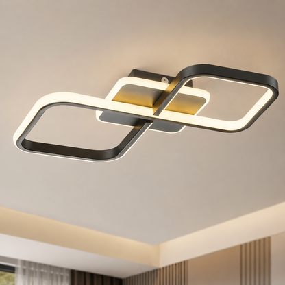Lámpara de techo LED LOOP Negra | FL6014-C