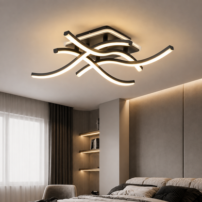 Lámpara LED Espiral CCT Negro/Blanco | FL6597-C