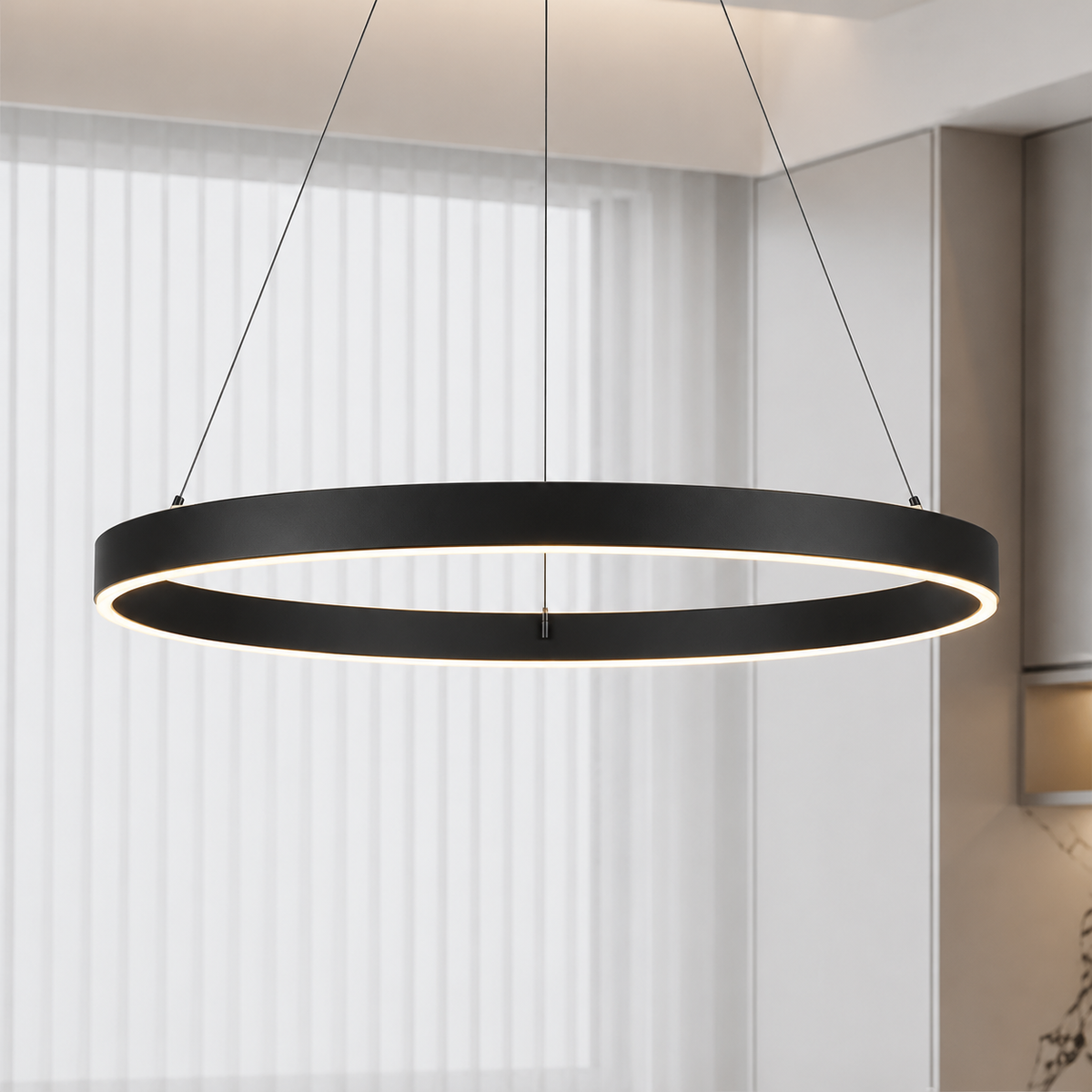 Lámpara Colgante LED Helix | Negro CCT Atenuable - FL6032-1P
