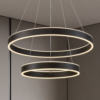 Lámpara Colgante LED Helix | Negro CCT Atenuable - FL6032-2P