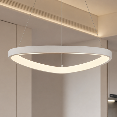 Lámpara Colgante LED Triangular | Negra/Blanca/Dorada CCT | FL6592-D51P