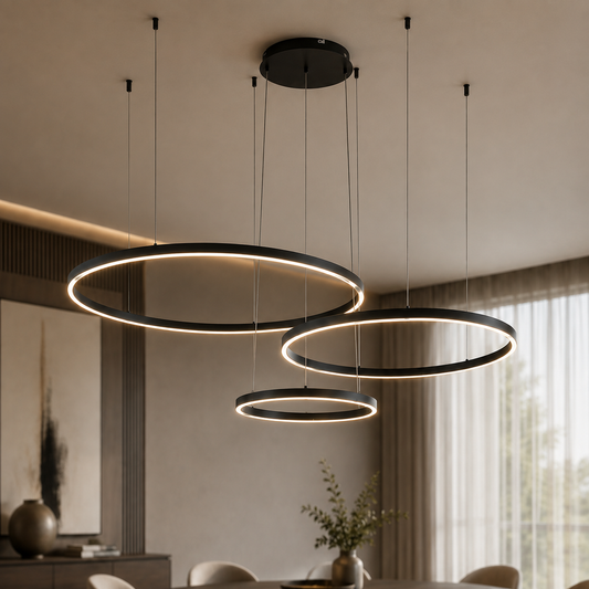 Lámpara Colgante LED Helix | Negro CCT Atenuable - FL6035-3P