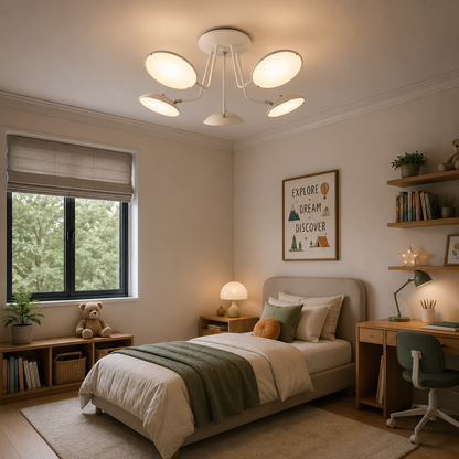 Lámpara LED Orientable Techo Salón NASHVILLE | Blanco 5 Luces