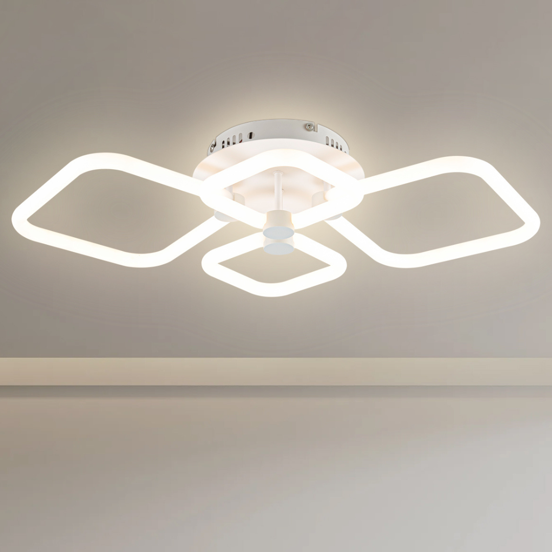 Lámpara LED Geométrica Techo Salón NEO | Blanco Atenuable