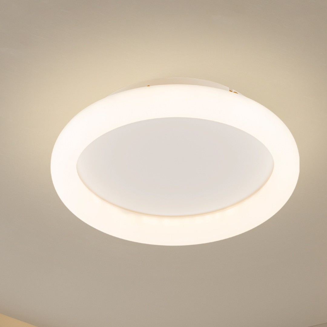Plafón LED Circular Techo Dormitorio NUBE | Blanco Ø33 cm CCT