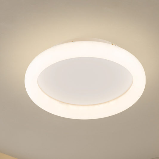 Plafón LED Circular Techo Dormitorio NUBE | Blanco Ø33 cm CCT
