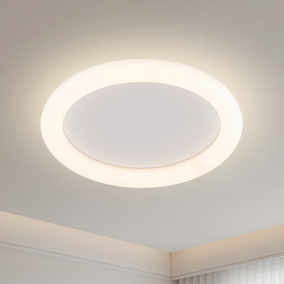 Plafón LED Circular Techo Dormitorio NUBE | Blanco Ø40 cm CCT
