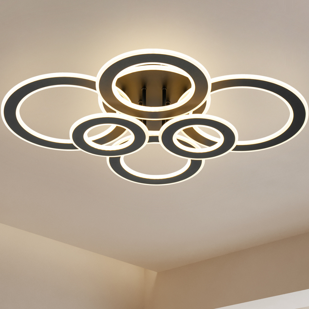 Lámpara de Techo LED Circular 6 Aros DISCO - FL642-6C