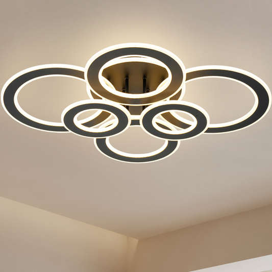 Lámpara de Techo LED Circular 6 Aros DISCO - FL642-6C