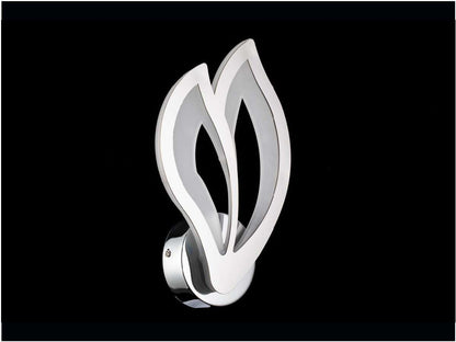 Aplique De Pared Con Forma De Flor Led Inegrado CCT Gris