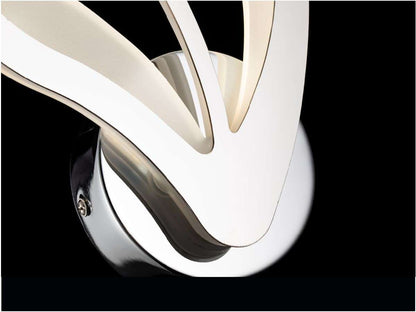 Aplique De Pared Con Forma De Flor Led Inegrado CCT Gris