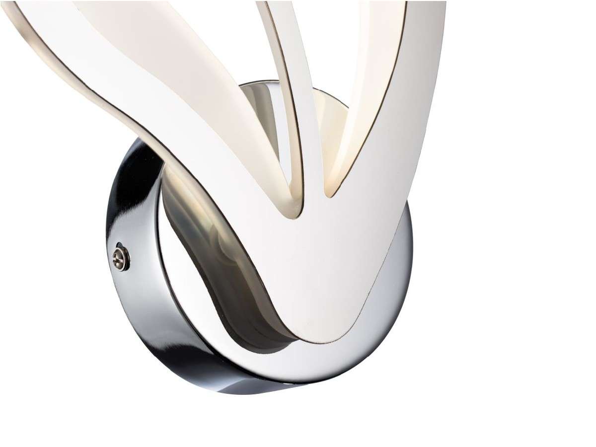 Aplique De Pared Con Forma De Flor Led Inegrado CCT Gris