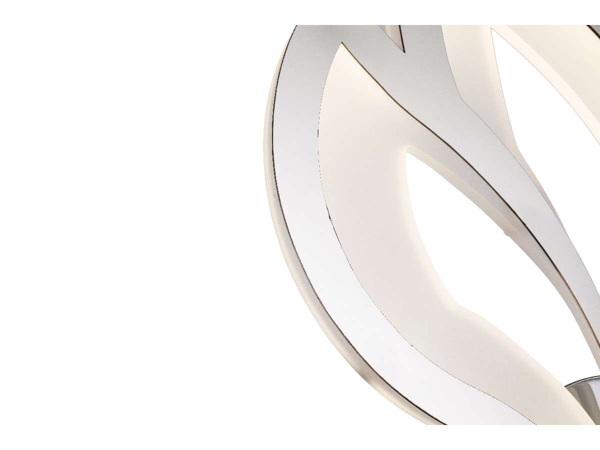 Aplique De Pared Con Forma De Flor Led Inegrado CCT Gris