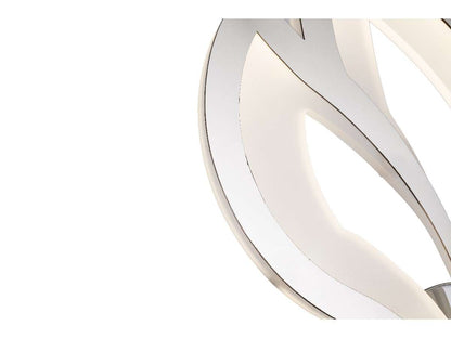 Aplique De Pared Con Forma De Flor Led Inegrado CCT Gris