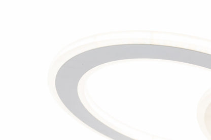 Lampara de 4 aros CCT Regulable Blanco