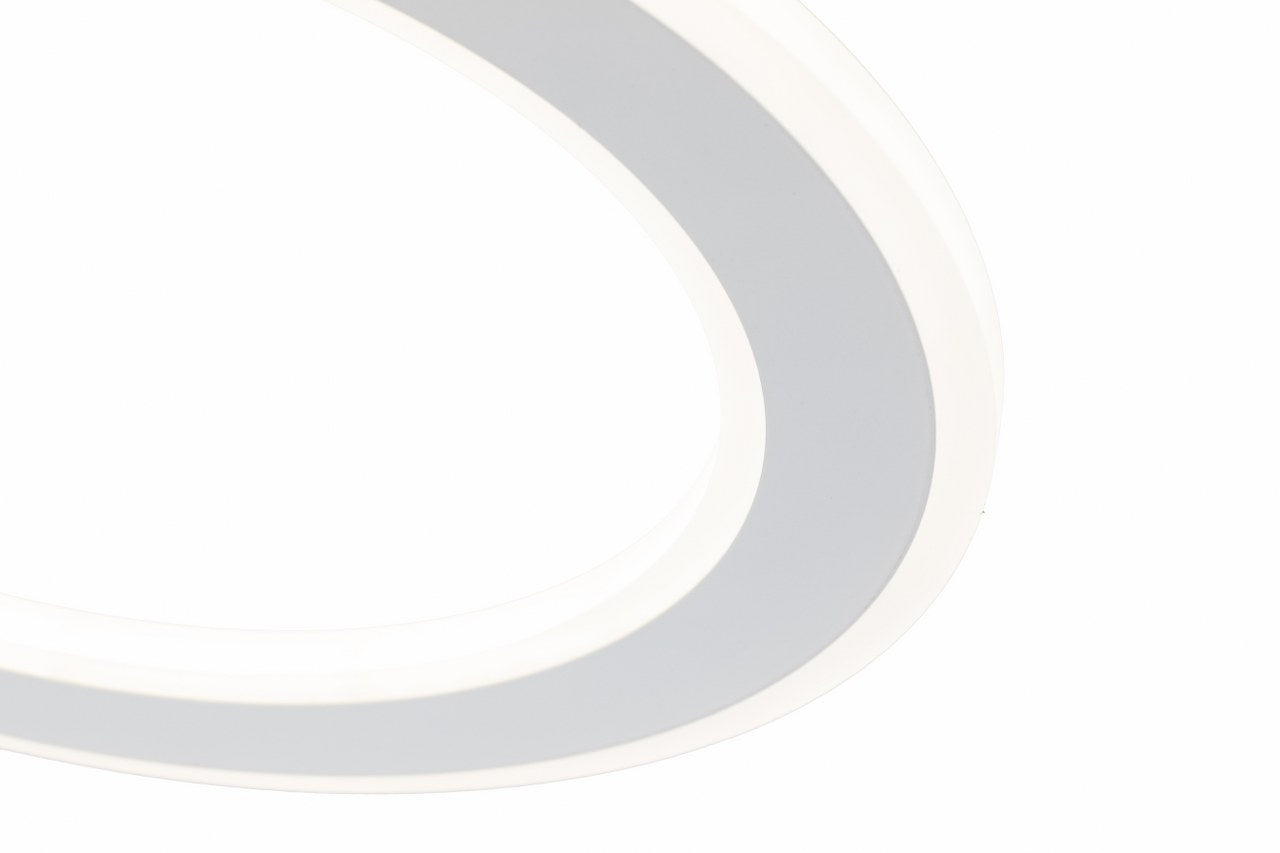 Lampara de 4 aros CCT Regulable Blanco