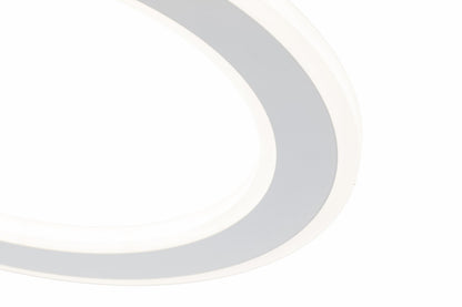 Lampara de 4 aros CCT Regulable Blanco