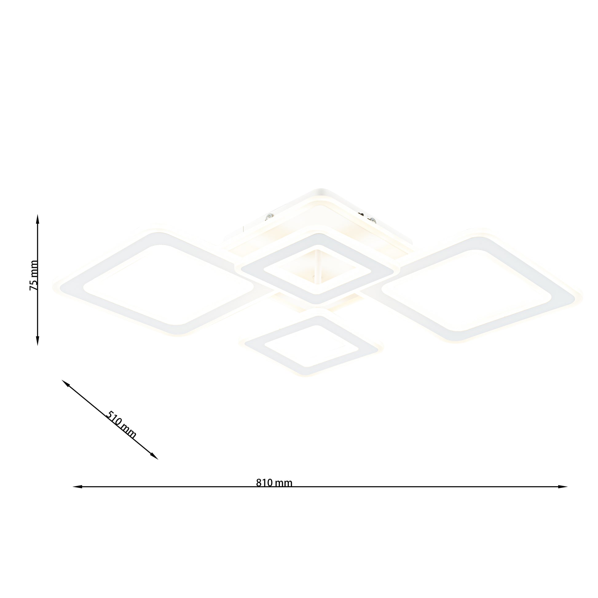 Lámpara de techo con 4 LEDS Blanco