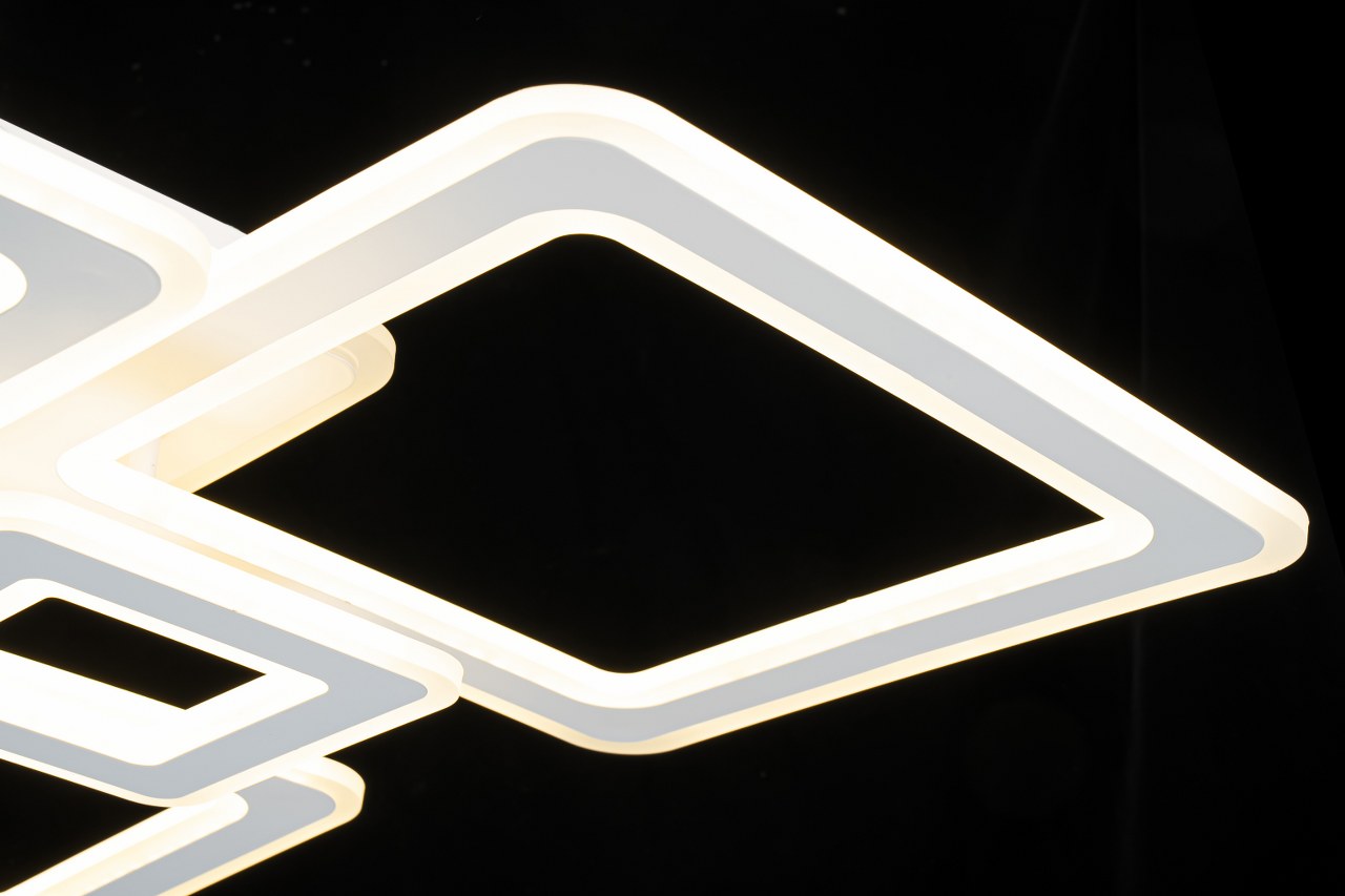 Lampara con 6 Cuadros Led Blanco