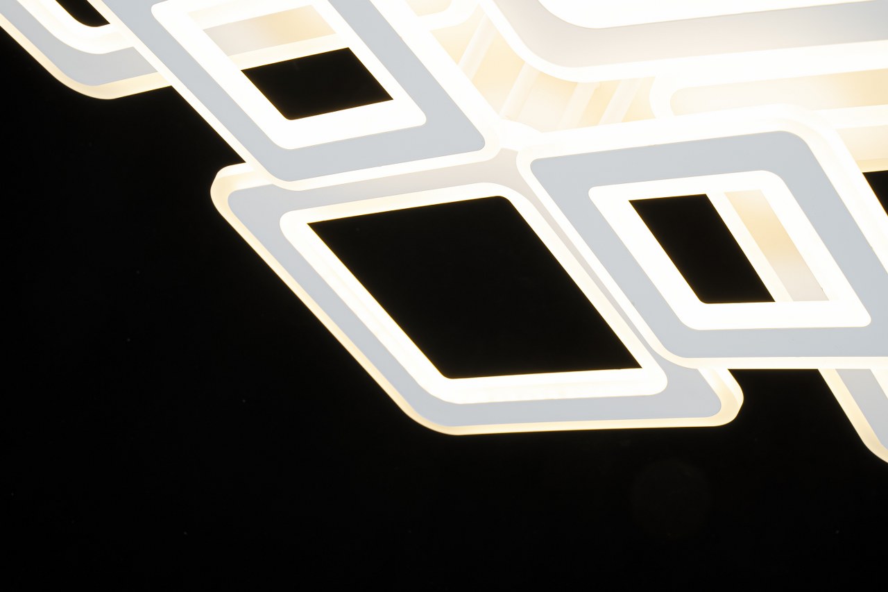 Lampara con 6 Cuadros Led Blanco