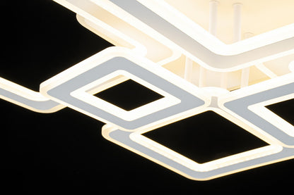 Lampara con 6 Cuadros Led Blanco