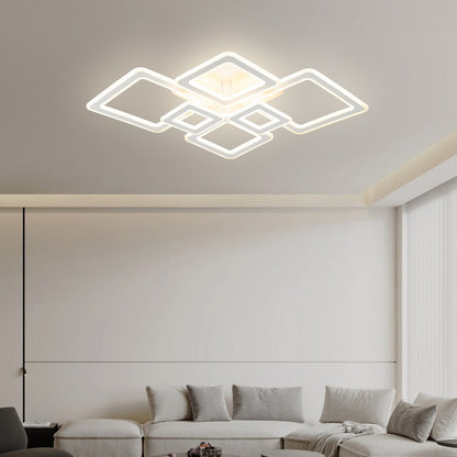 Lampara con 6 Cuadros Led Blanco