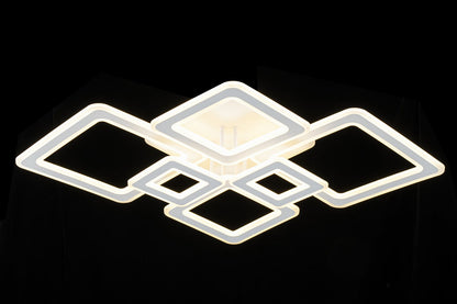 Lampara con 6 Cuadros Led Blanco