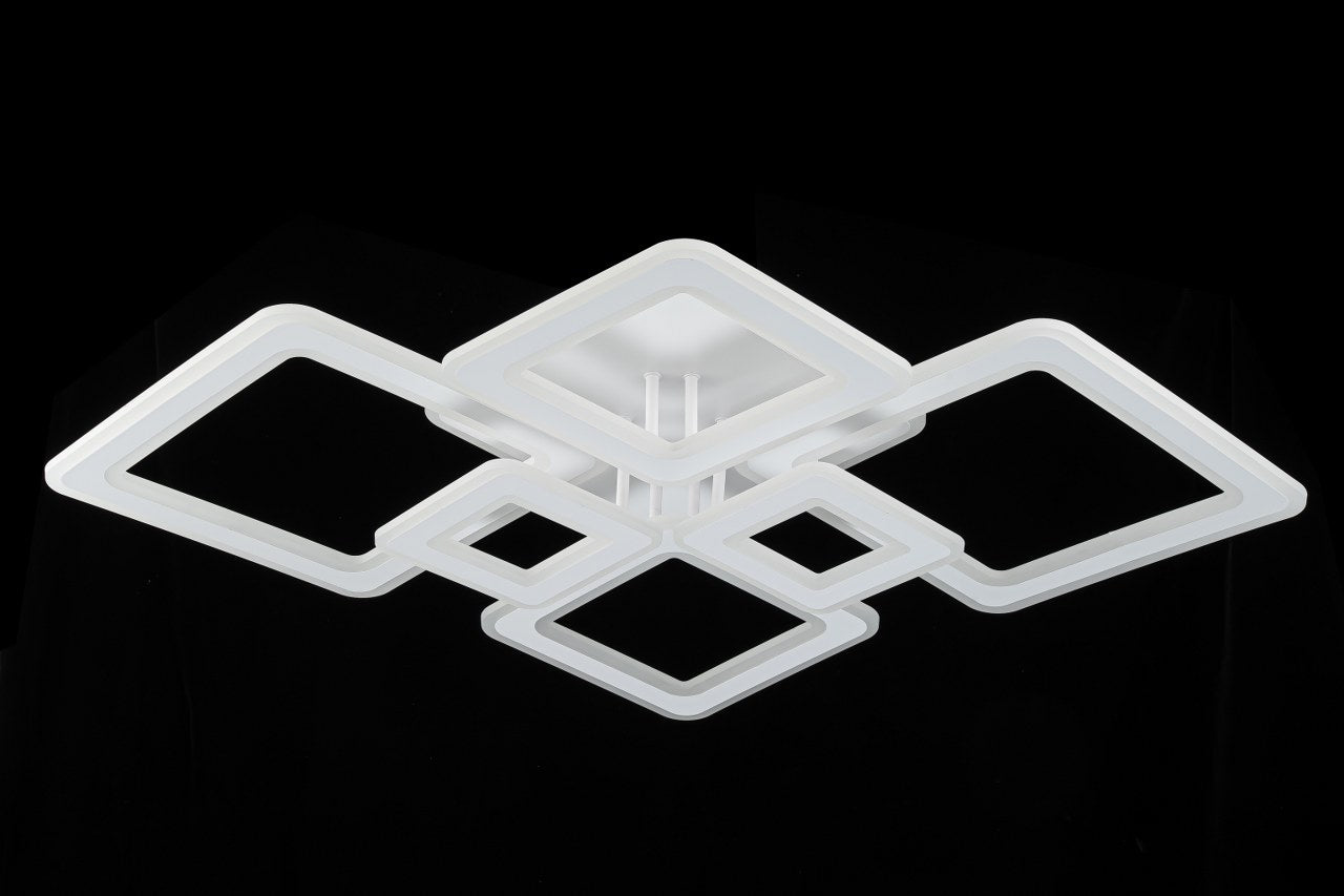 Lampara con 6 Cuadros Led Blanco