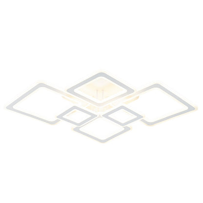 Lampara con 6 Cuadros Led Blanco