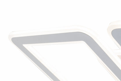 Lampara Led 4 Brazos Cuadrados Blanco