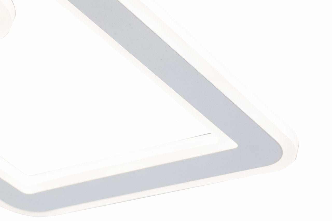 Lampara Led 4 Brazos Cuadrados Blanco