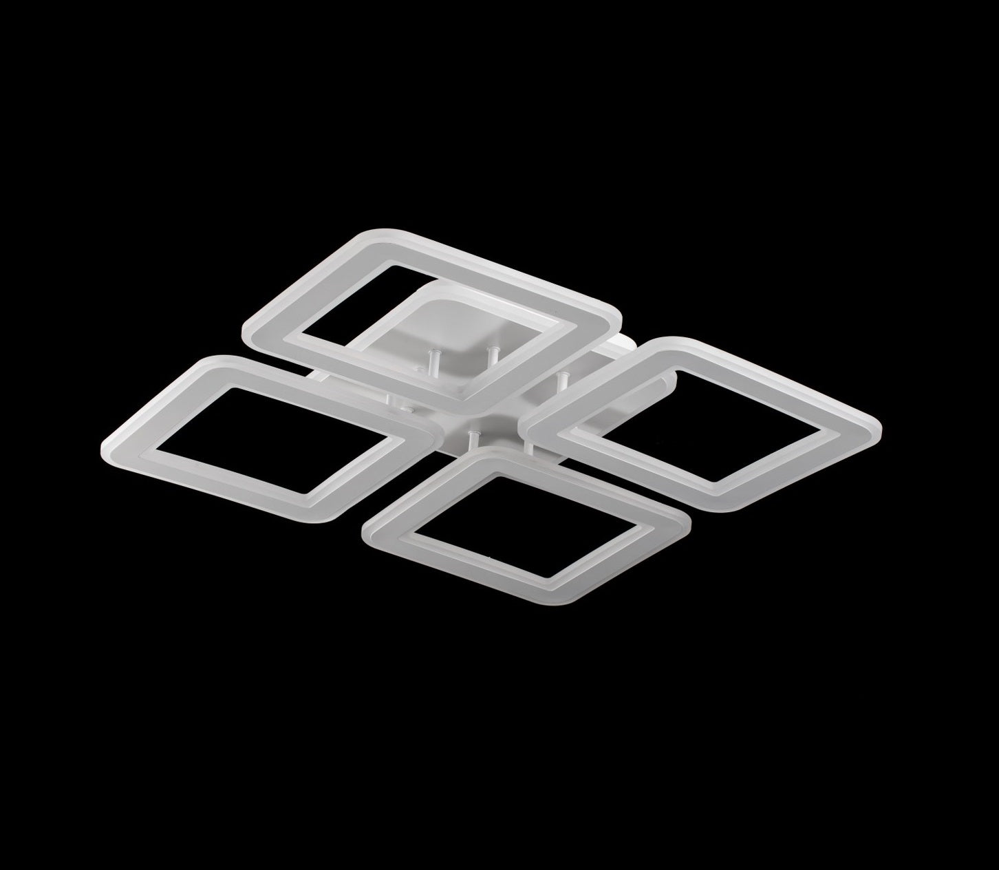 Lampara Led 4 Brazos Cuadrados Blanco