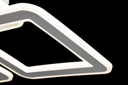 Lampara Led 4 Brazos Cuadrados Blanco