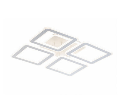 Lampara Led 4 Brazos Cuadrados Blanco