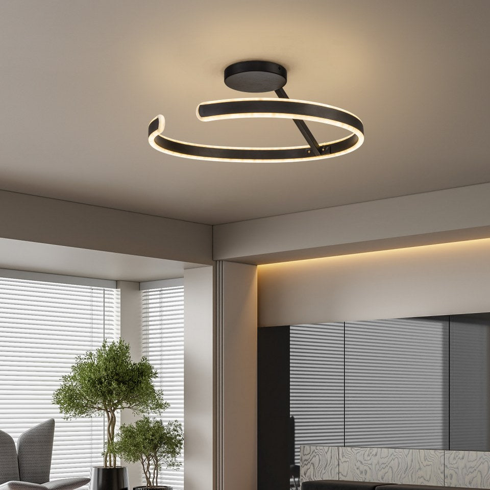 Lámpara de techo LED Arcus Negra | FL6027-C