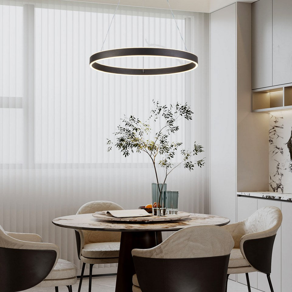 Lámpara Colgante LED Helix | Negro CCT Atenuable - FL6032-1P
