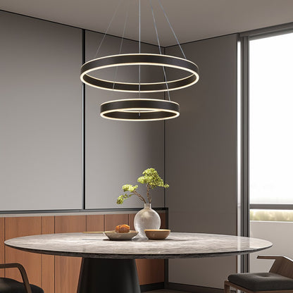 Lámpara Colgante LED Helix | Negro CCT Atenuable - FL6032-2P