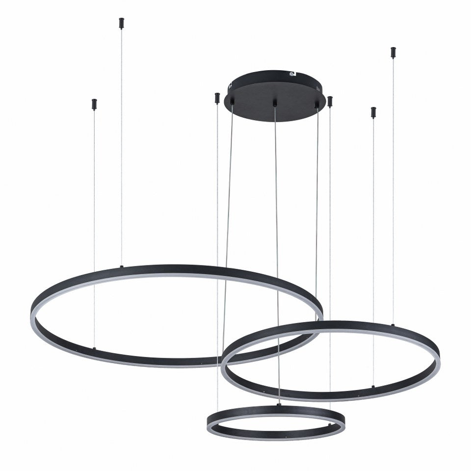 Lámpara Colgante LED Helix | Negro CCT Atenuable - FL6035-3P