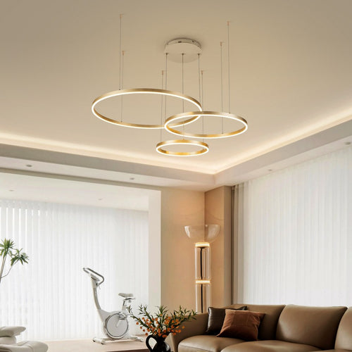 Lámpara Colgante LED Helix | Dorado CCT Atenuable - FL6037-3P