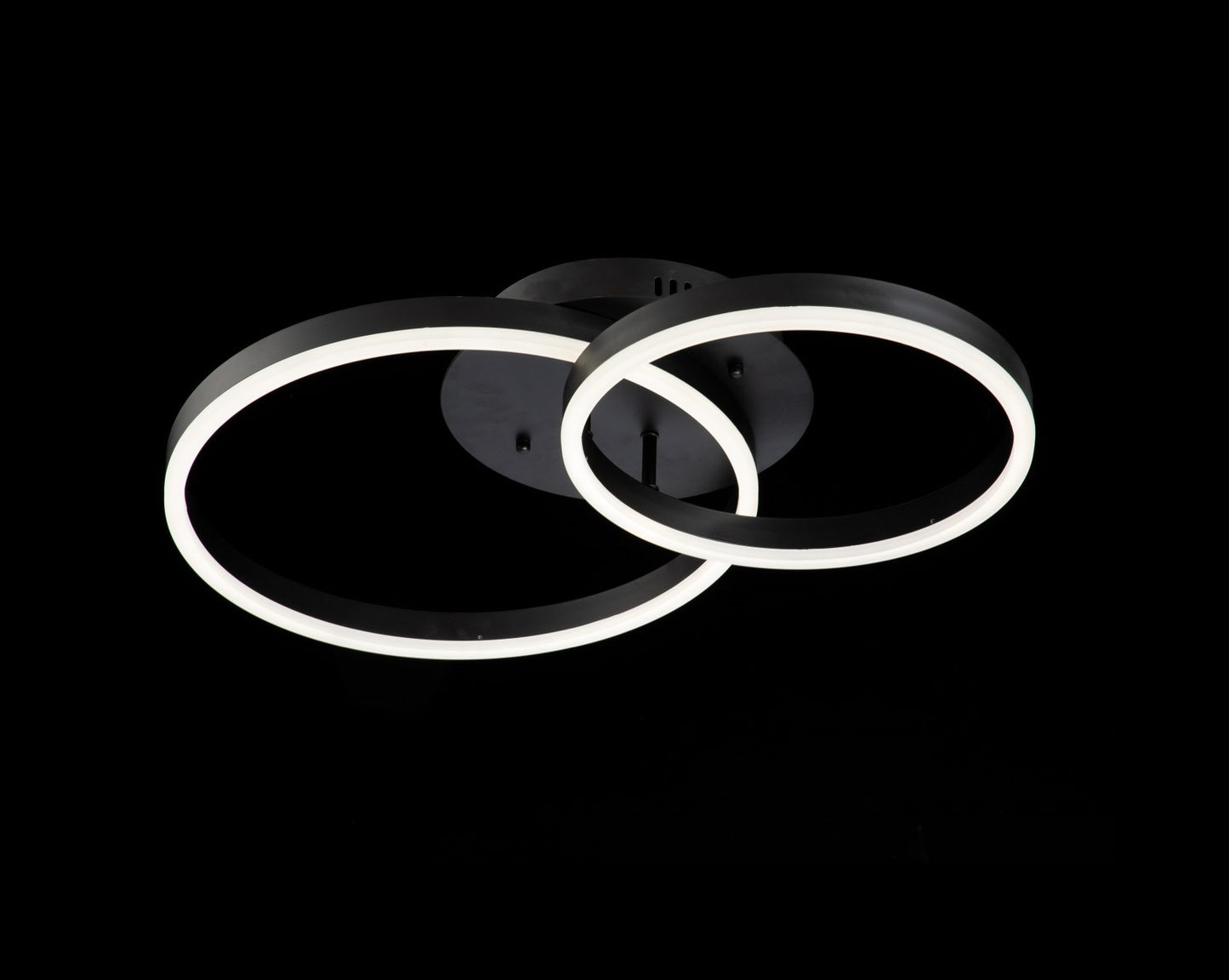 Lampara 2 Aros Led CCT Regulable Negro