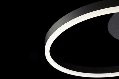 Lampara 2 Aros Led CCT Regulable Negro