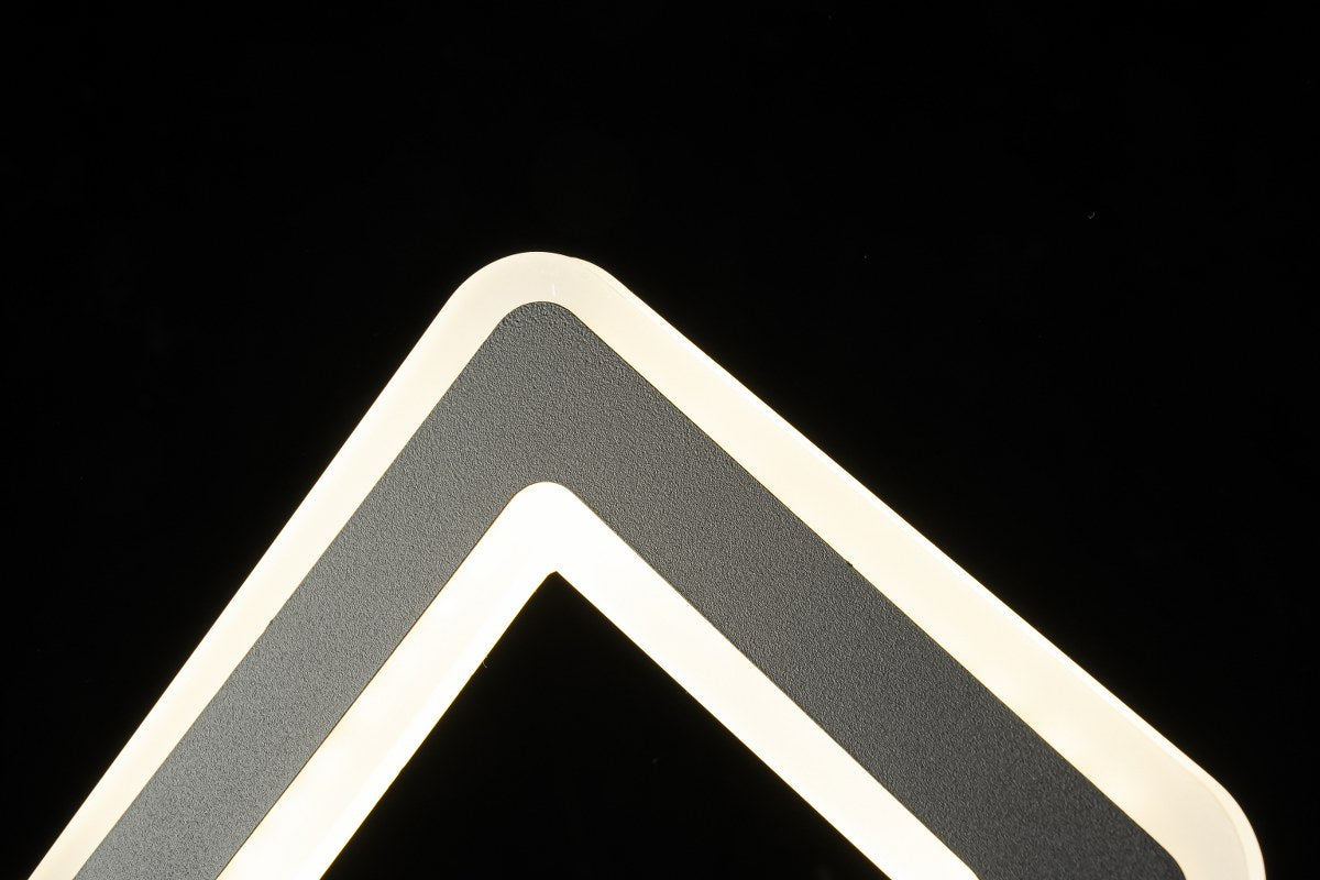 Aplique de Pared Cuadrado Led CCT Negro