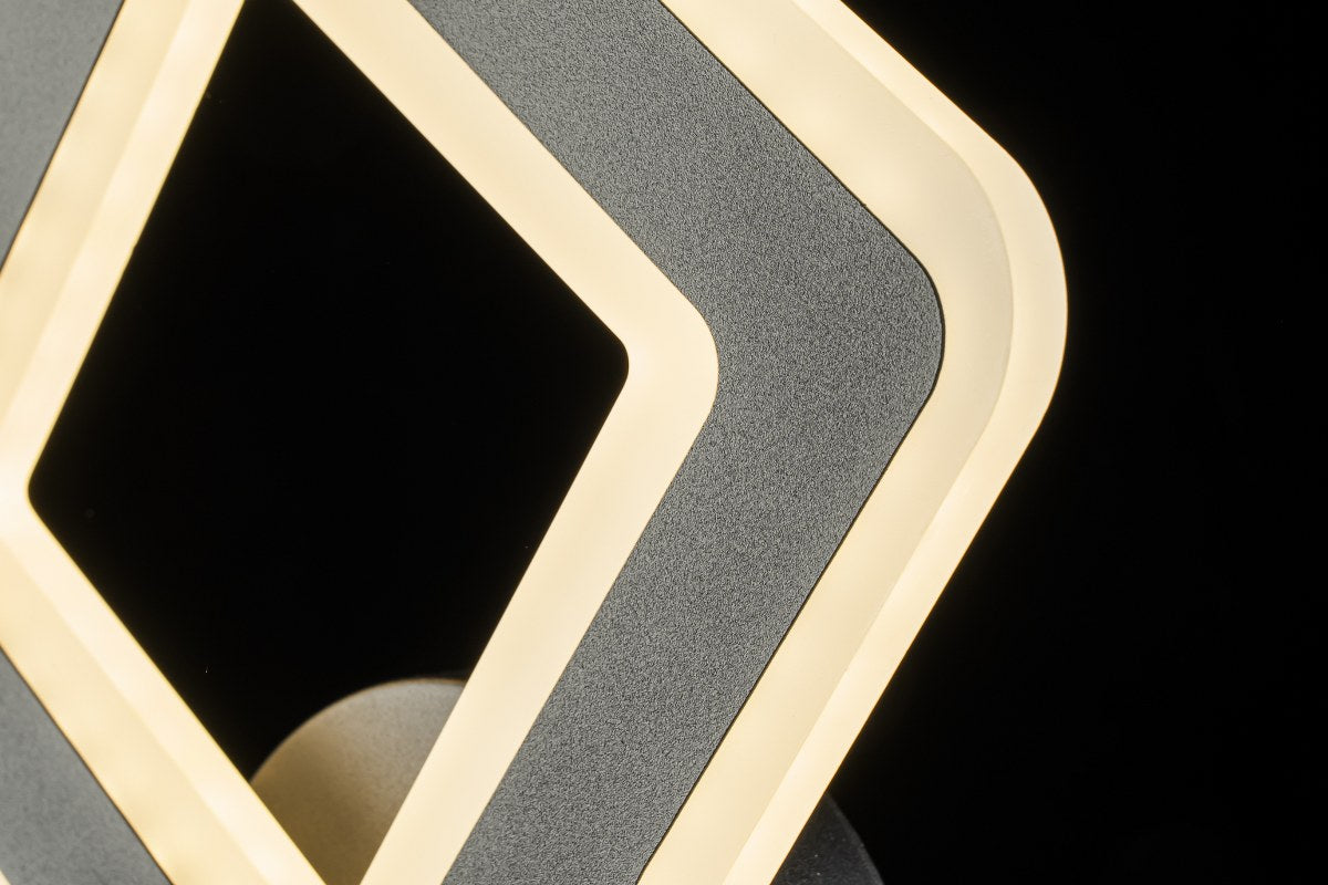 Aplique de Pared Cuadrado Led CCT Negro
