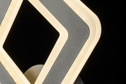 Aplique de Pared Cuadrado Led CCT Negro