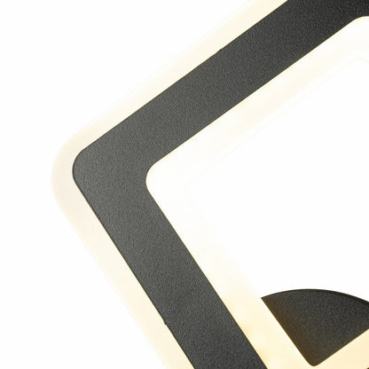 Aplique de Pared Cuadrado Led CCT Negro