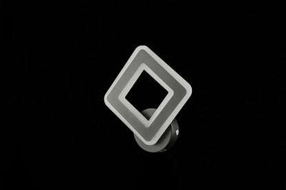 Aplique de Pared Cuadrado Led CCT Negro