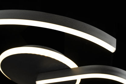 Lampara Led Spiral CCT Regulable Negro