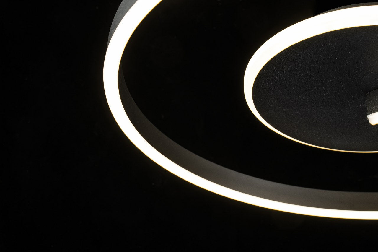 Lampara Led Spiral CCT Regulable Negro