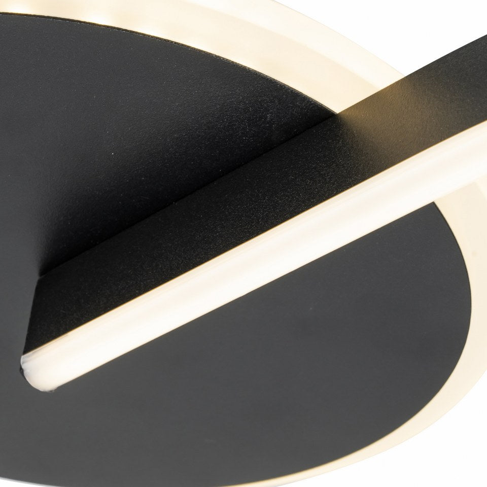 Lampara Led Spiral CCT Regulable Negro