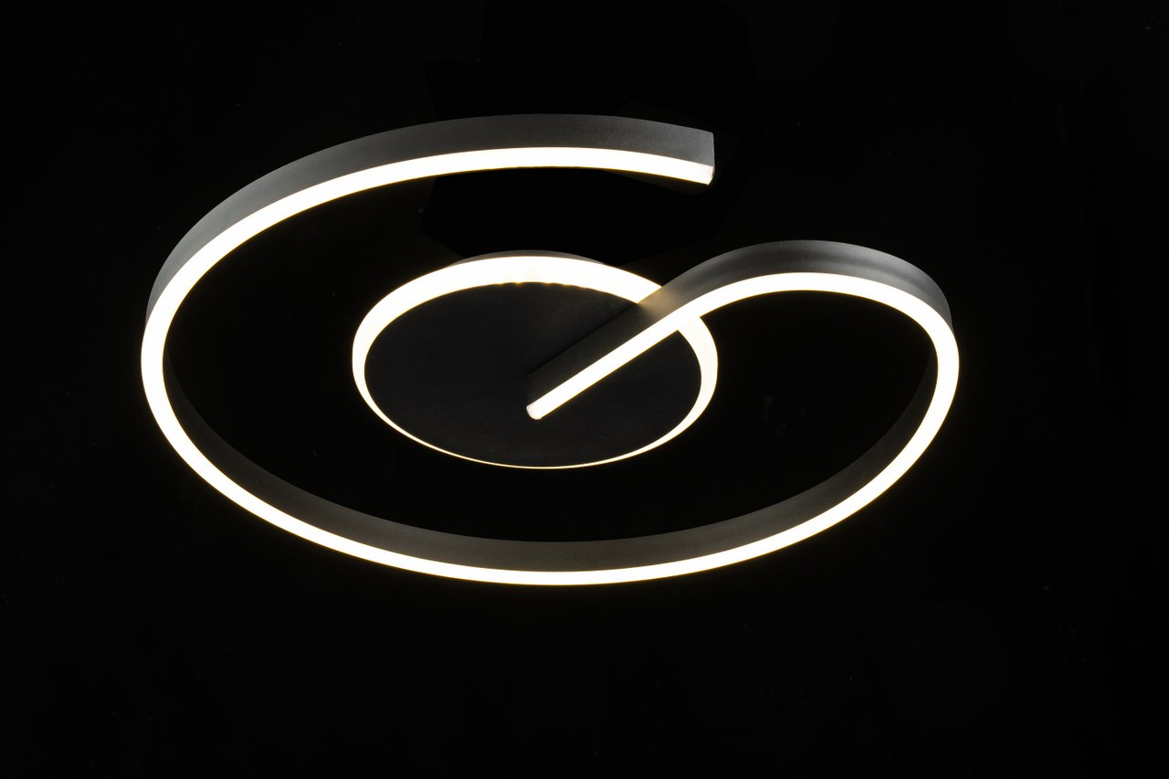 Lampara Led Spiral CCT Regulable Negro
